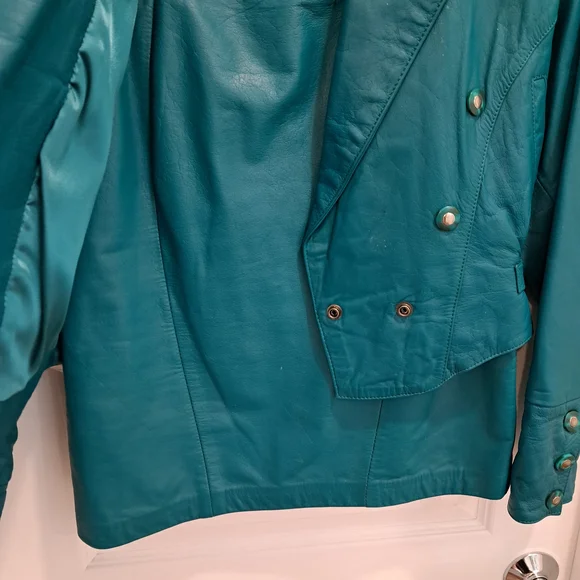 Women's Teal Jacket - Picture 3 of 8
